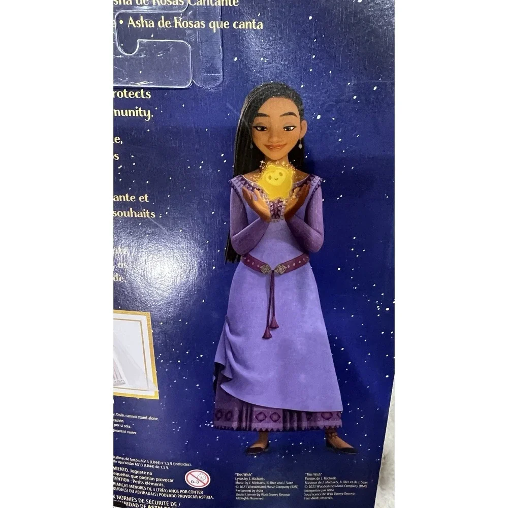 NEW Disney Wish Singing Asha of Rosas‎ Fashion Doll & Star Figure New Boxed.